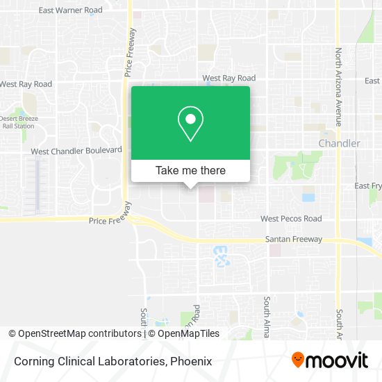 Corning Clinical Laboratories map