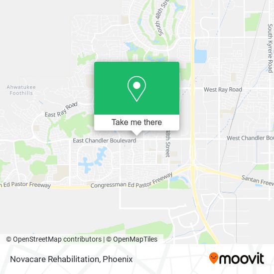 Novacare Rehabilitation map