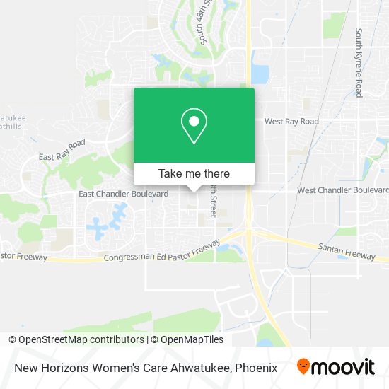 Mapa de New Horizons Women's Care Ahwatukee