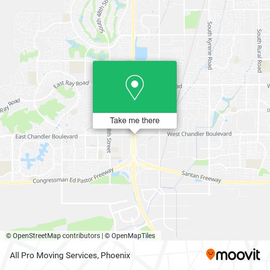 Mapa de All Pro Moving Services