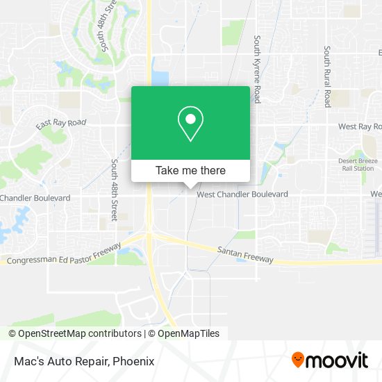 Mac's Auto Repair map