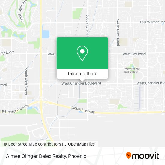 Aimee Olinger Delex Realty map