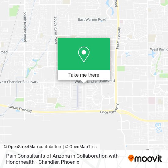 Pain Consultants of Arizona in Collaboration with Honorhealth - Chandler map
