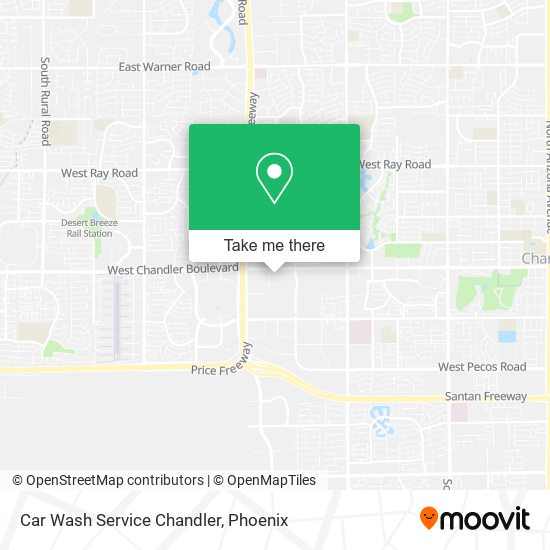 Car Wash Service Chandler map