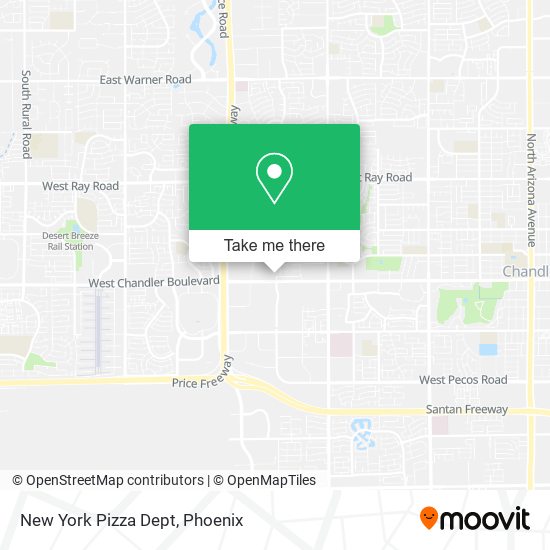 Mapa de New York Pizza Dept
