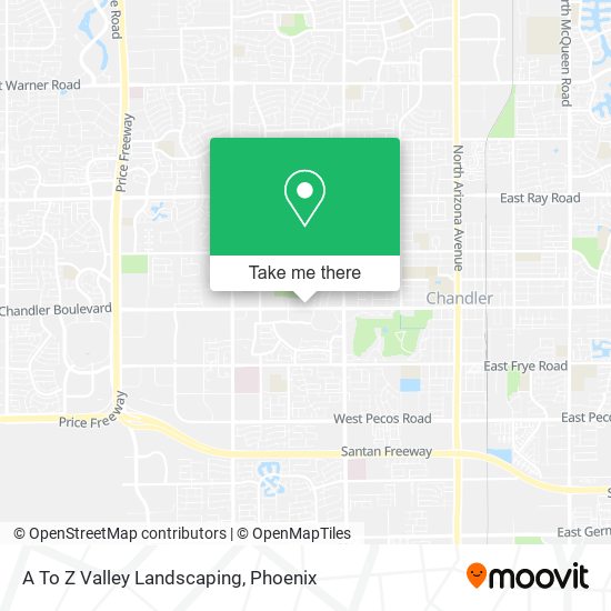 A To Z Valley Landscaping map
