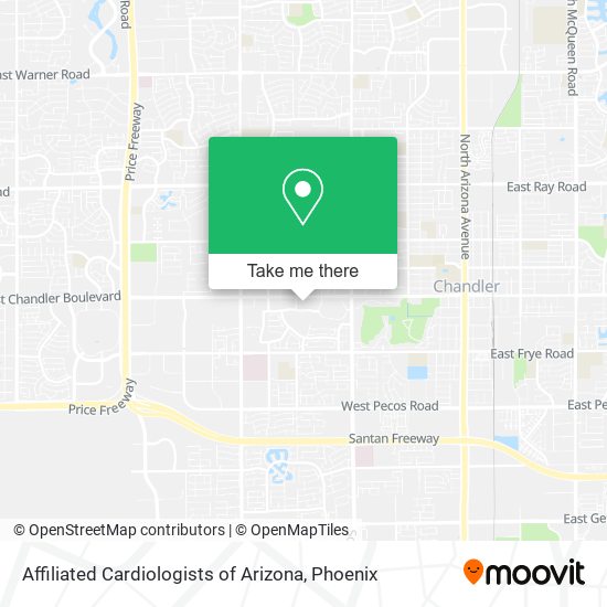 Affiliated Cardiologists of Arizona map