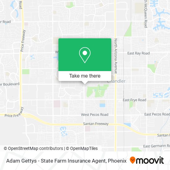 Adam Gettys - State Farm Insurance Agent map