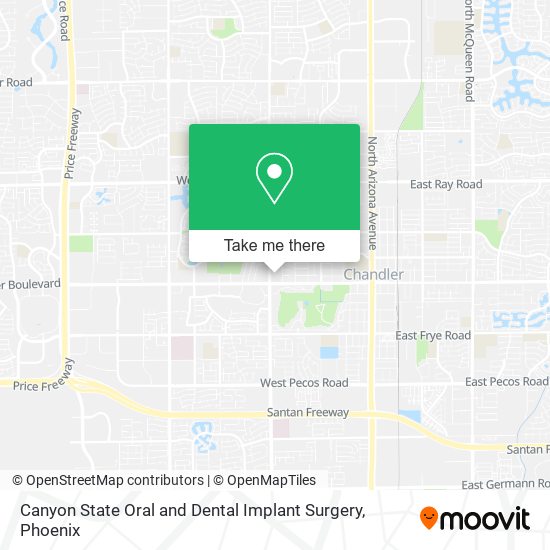 Canyon State Oral and Dental Implant Surgery map