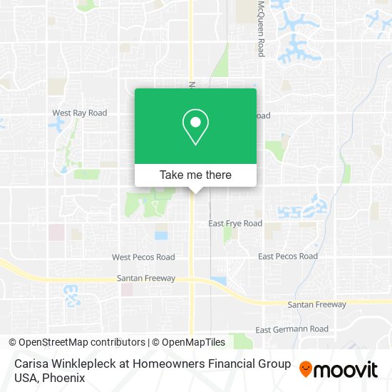 Mapa de Carisa Winklepleck at Homeowners Financial Group USA