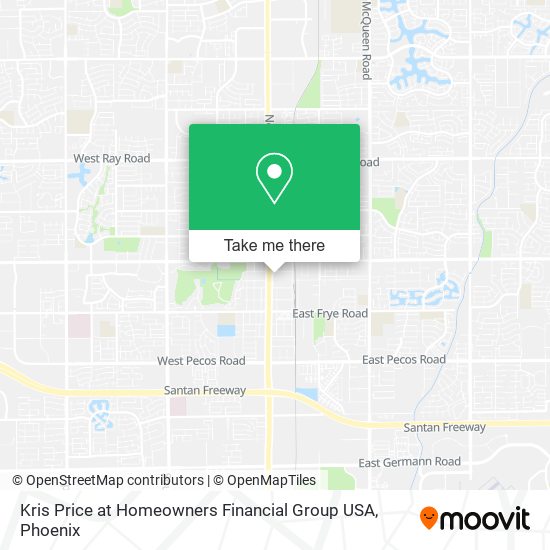 Mapa de Kris Price at Homeowners Financial Group USA