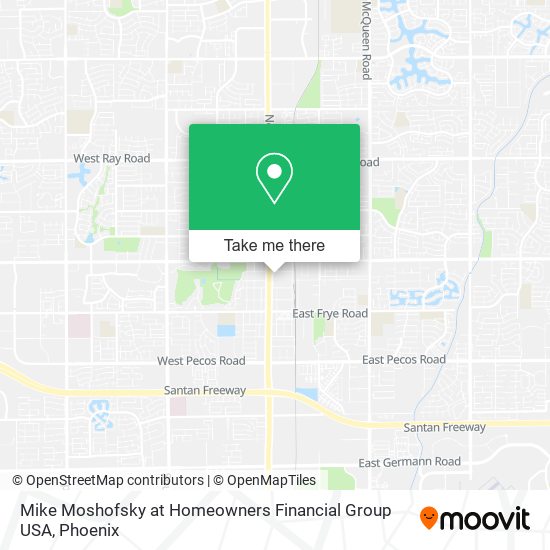Mapa de Mike Moshofsky at Homeowners Financial Group USA