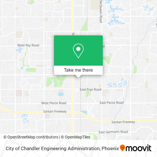 City of Chandler Engineering Administration map