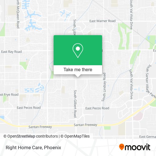 Right Home Care map