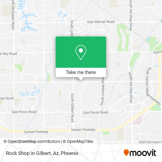 Mapa de Rock Shop in Gilbert, Az
