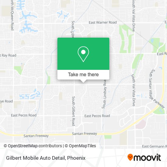 Mapa de Gilbert Mobile Auto Detail