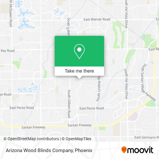 Mapa de Arizona Wood Blinds Company