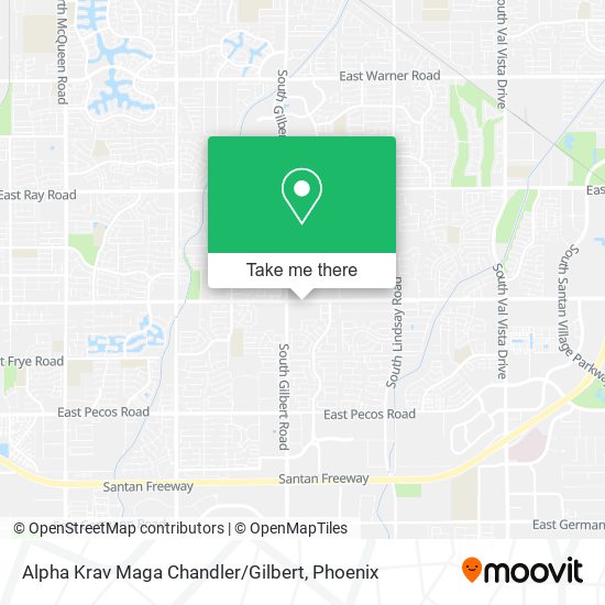 Alpha Krav Maga Chandler / Gilbert map