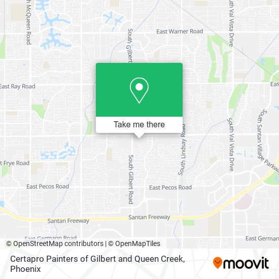 Certapro Painters of Gilbert and Queen Creek map