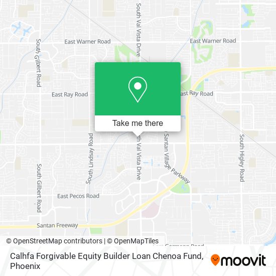 Mapa de Calhfa Forgivable Equity Builder Loan Chenoa Fund