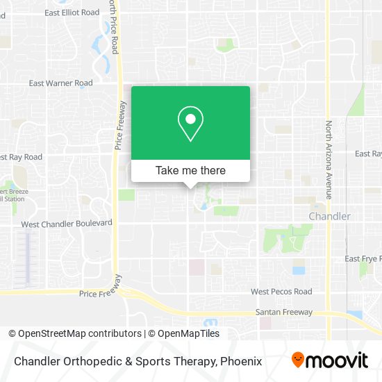 Mapa de Chandler Orthopedic & Sports Therapy