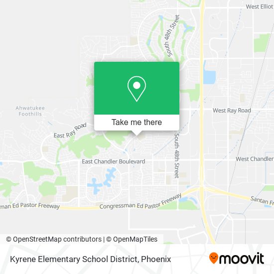 Mapa de Kyrene Elementary School District