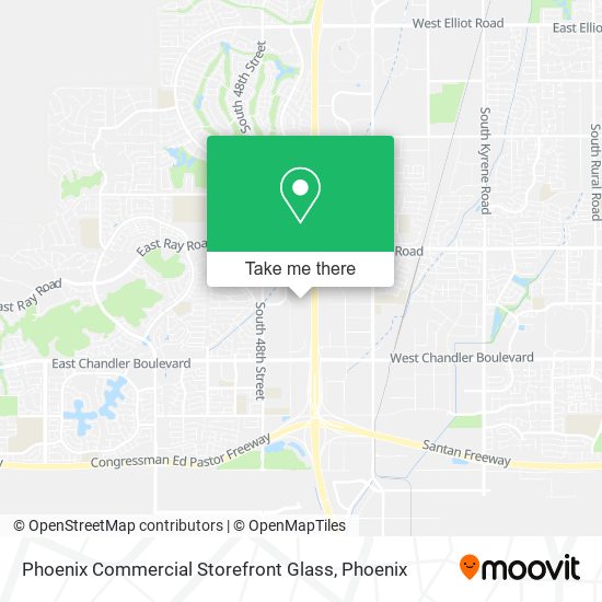Mapa de Phoenix Commercial Storefront Glass