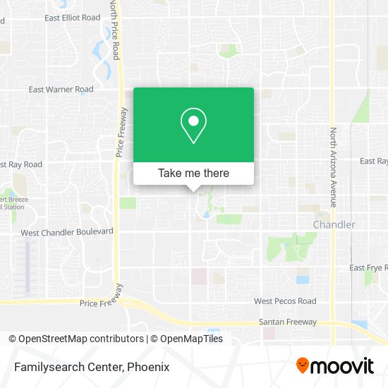 Mapa de Familysearch Center