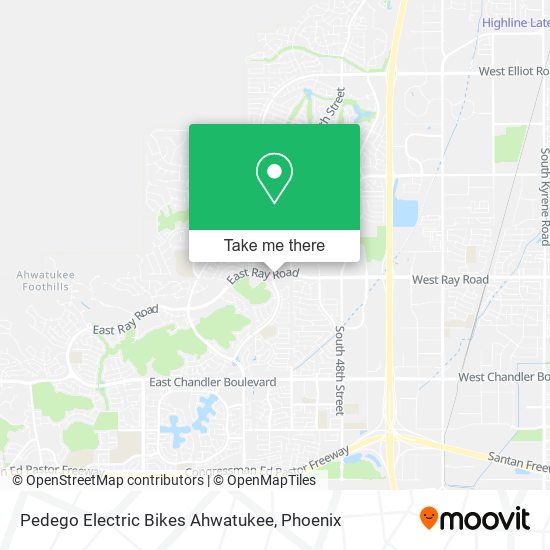 Mapa de Pedego Electric Bikes Ahwatukee