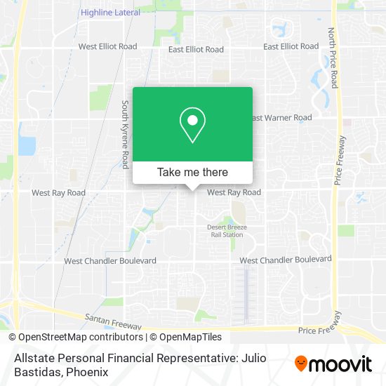 Allstate Personal Financial Representative: Julio Bastidas map