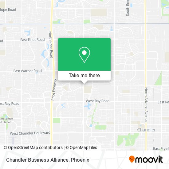 Chandler Business Alliance map