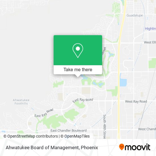 Ahwatukee Board of Management map