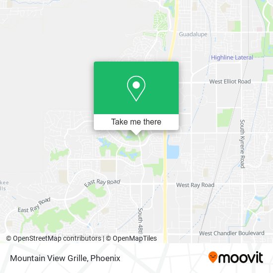 Mountain View Grille map