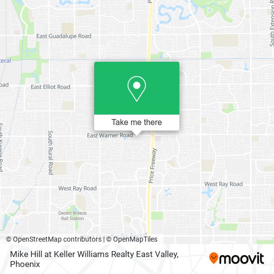 Mapa de Mike Hill at Keller Williams Realty East Valley