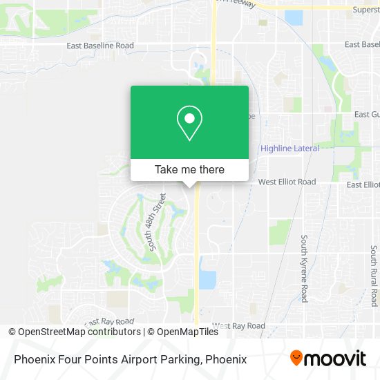 Phoenix Four Points Airport Parking map