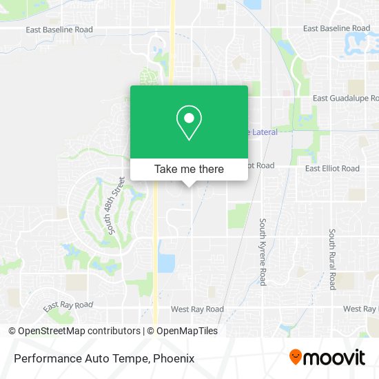 Performance Auto Tempe map