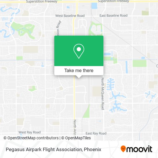 Mapa de Pegasus Airpark Flight Association