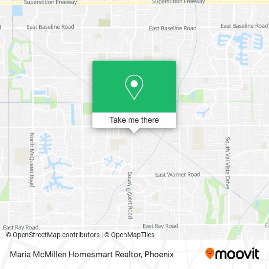 Maria McMillen Homesmart Realtor map
