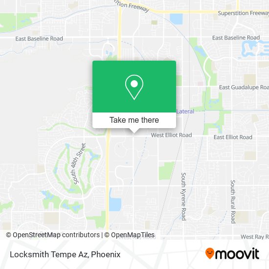 Mapa de Locksmith Tempe Az