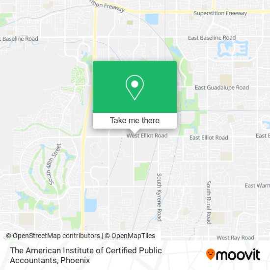 The American Institute of Certified Public Accountants map