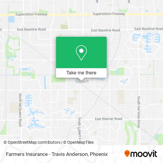 Mapa de Farmers Insurance - Travis Anderson