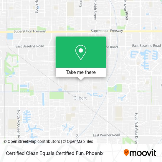 Certified Clean Equals Certified Fun map