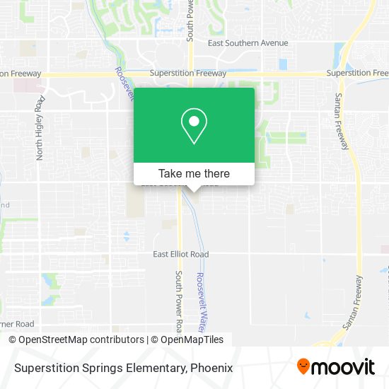 Mapa de Superstition Springs Elementary