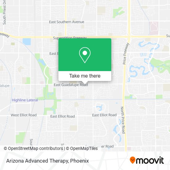 Mapa de Arizona Advanced Therapy