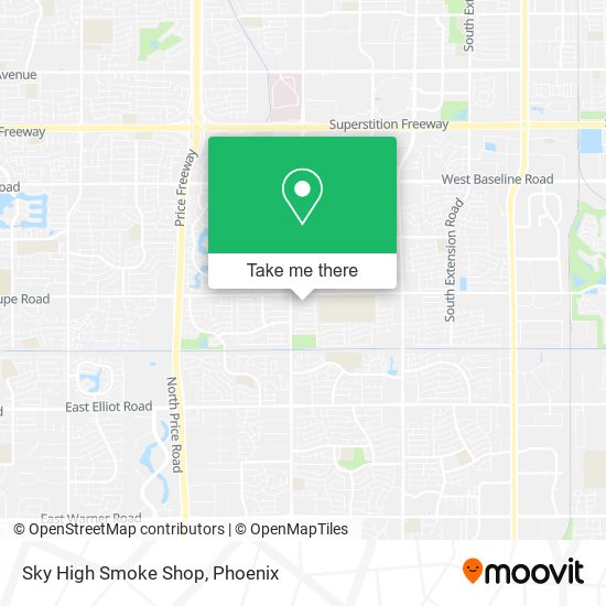 Sky High Smoke Shop map