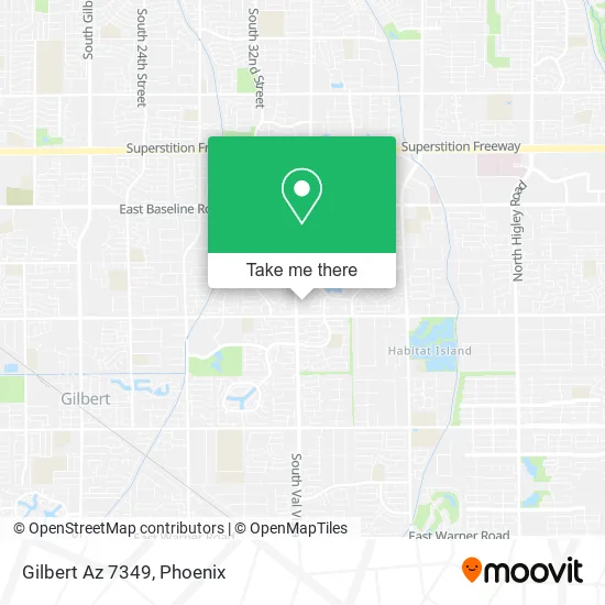 Gilbert Az 7349 map