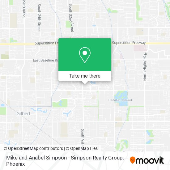 Mapa de Mike and Anabel Simpson - Simpson Realty Group