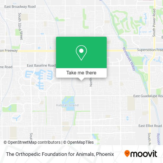 The Orthopedic Foundation for Animals map