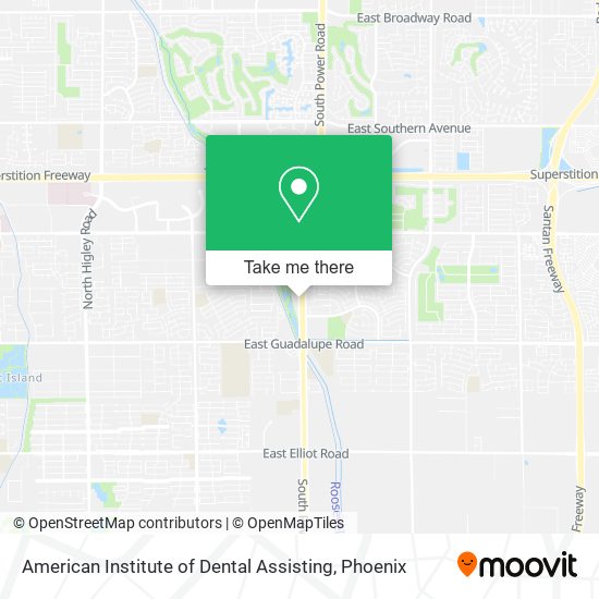 Mapa de American Institute of Dental Assisting