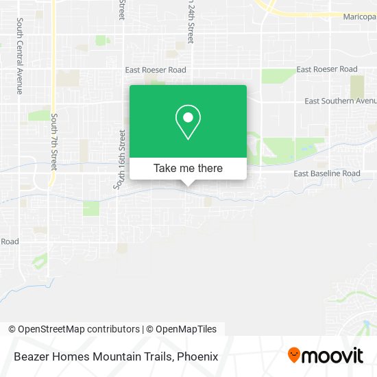 Mapa de Beazer Homes Mountain Trails